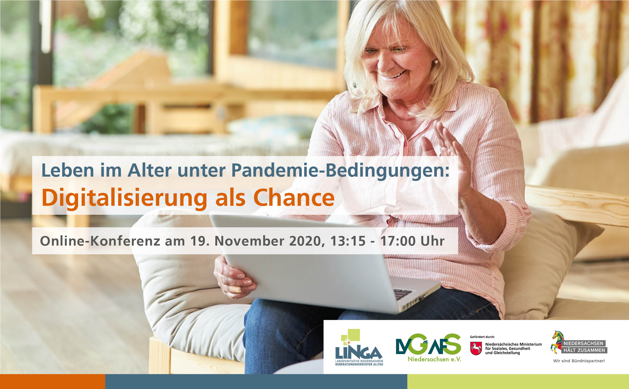 LINGA-Online-Konferenz „Leben im Alter unter Pandemie-Bedingungen: Digitalisierung als Chance“